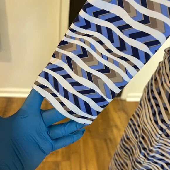 J MCLAUGHLIN Sz M Body-con 3/4 Sleeve Beautiful Colorway Knee Length Pullover - Picture 2 of 7